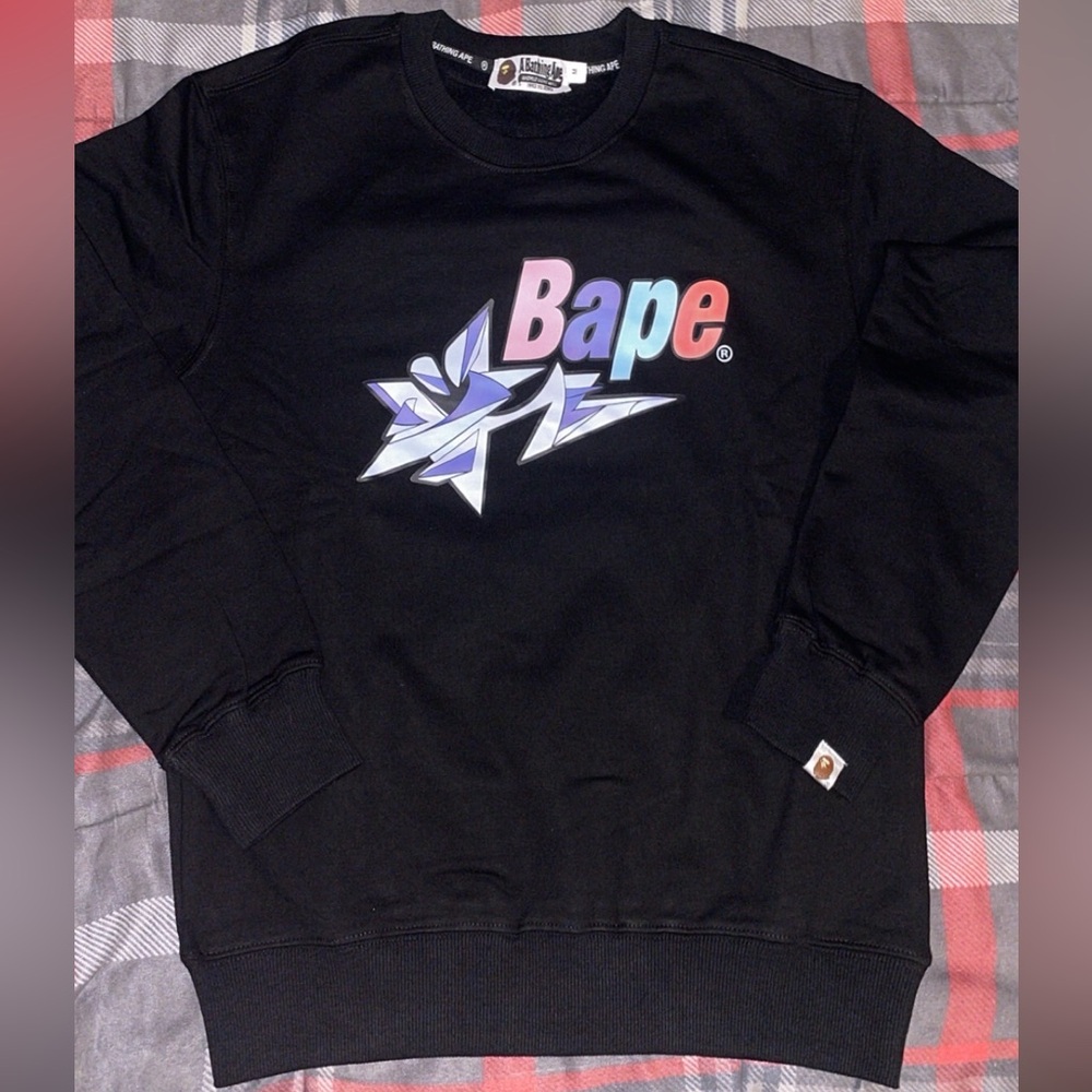 BAPE By A Bathing Ape x Louis De Guzman Crewneck Sweater Size Medium